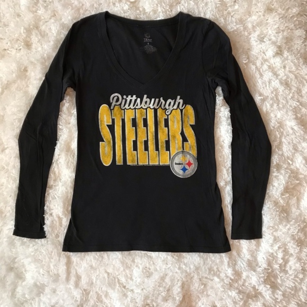 NFL Pittsburgh Steelers L/S Official Tee Sz S, EUC